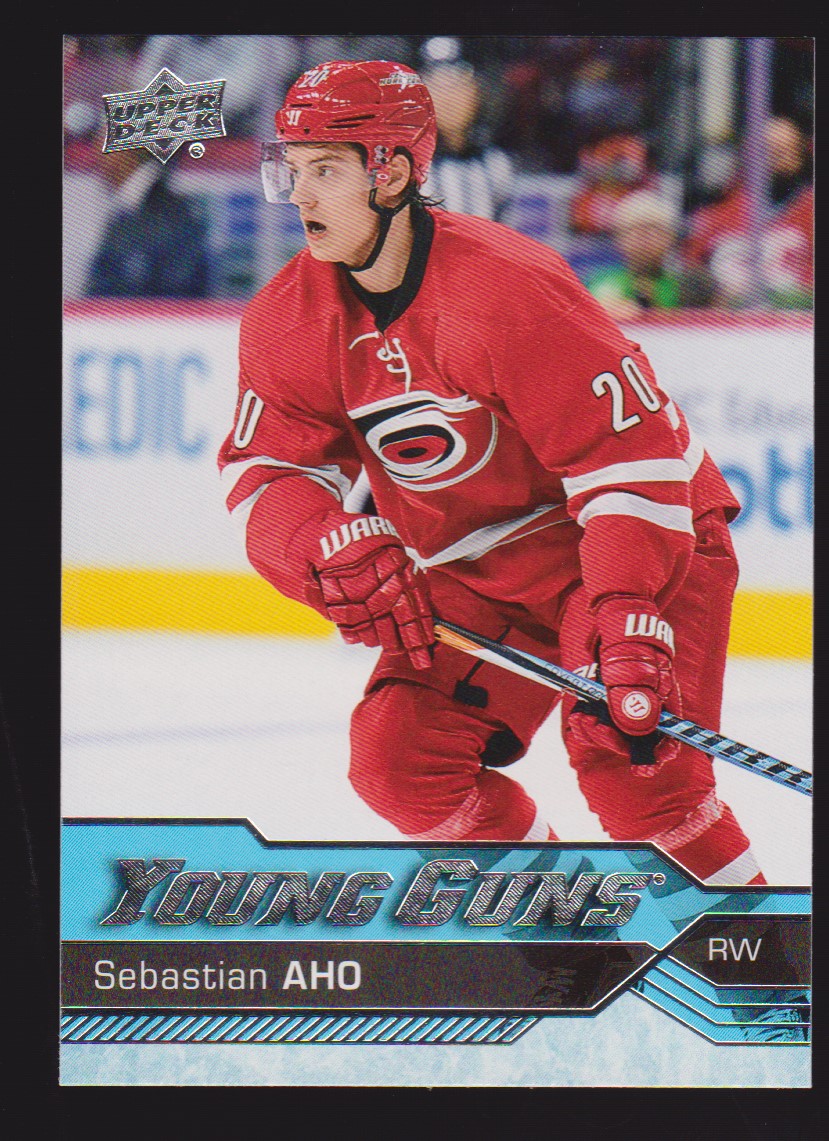 2016-17 Upper Deck #210 Sebastian Aho YG RC (image for) 2016-17 Upper Deck #210 Sebastian Aho YG RC